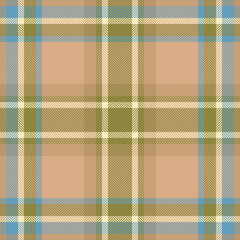 Plaid check pattern. Seamless fabric texture. Tartan textile print.