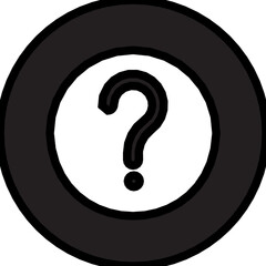 question glyph icon