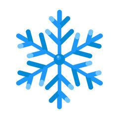 Snowflake isolated on white background