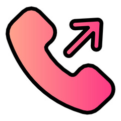 phone call gradient icon