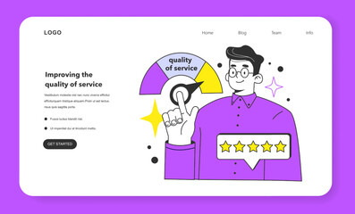 Improving the quality of service web banner or landing page. Unemployment