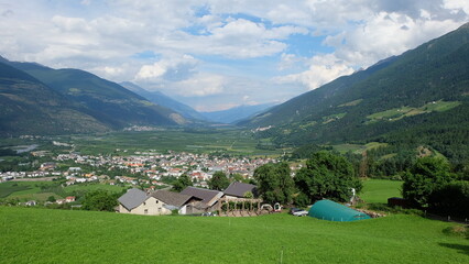 Fototapeta na wymiar Prad am Stilfser Joch Prato Allo Stelvio Südtirol