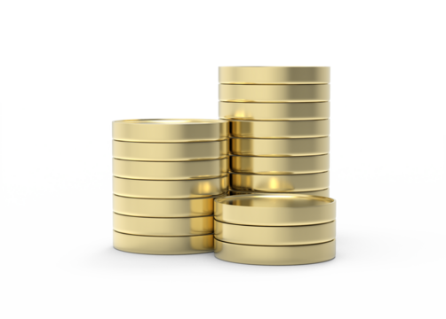stack of golden coins