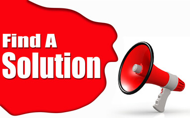 Find A Solution word with megaphone