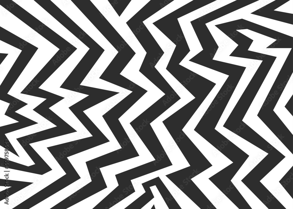 Poster abstract background with seamless geometric and zigzag lines pattern