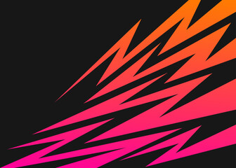 Abstract background with gradient color lightning and arrow line pattern - obrazy, fototapety, plakaty