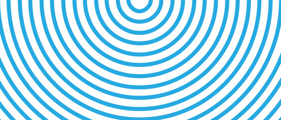 Obraz premium Circle lines pattern on white background. Circle lines pattern for backdrop, brochure, wallpaper template. Realistic lines with repeat circles texture. Simple geometric background, vector illustration