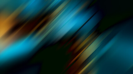 Blue background with refraction golden lights. Abstract overlay blue background. 