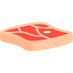 Raw Fresh Meat Slices Ready to Serve