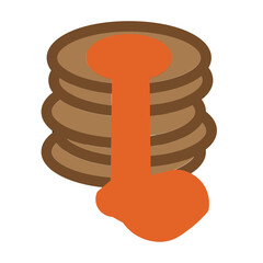 Pancake Flat Icon