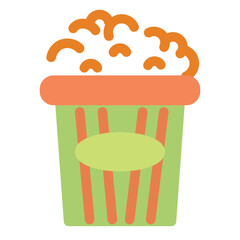 Popcorn Flat Icon