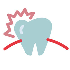 Toothache Flat Icon