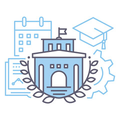 University line design icon
