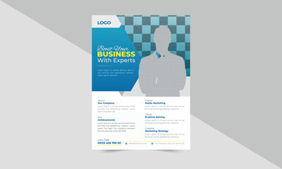 Creative Corporate Business Flyer Design or Brochure Cover Template