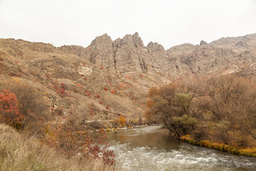 The landscape around Akhaltsikhe in the Caucasian Republic of Georgia.