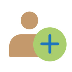 Obraz premium Add Flat Icon