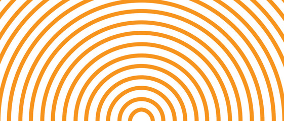 Circle lines pattern on white background. Circle lines pattern for backdrop, brochure, wallpaper template. Realistic lines with repeat circles texture. Simple geometric background, vector illustration