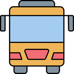 School bus  which can easily edit or modify

