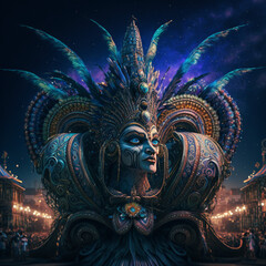 Obraz premium Carnival of Brazil, Generative AI 
