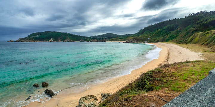 Beach of San Antonio, O Porto de Espasante, Ortigueira, La Coru&ntilde;a, Galicia, Spain, Europe