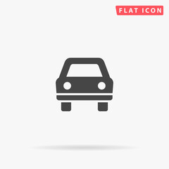 Car flat vector icon. Hand drawn style design illustrations.