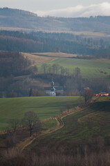 G&oacute;ry Karkonosze, widoki na Karkonosze, Snieżka, Jelenia G&oacute;ra, dom w g&oacute;rach, 