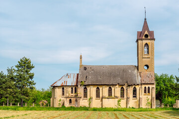 The abandoned Catholic church of the Virgin Mary in the village of Bardarski Geran, Bulgaria