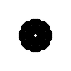 Flower icon. Simple style Flower shop poster background symbol. Flower brand logo design element. Flower t-shirt printing. Vector for sticker.