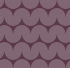 Abstract Wavy Stripes Optic Hypnotic Psychedelic Geometric Stripes Seamless Vector Pattern Trendy Fashion Colors Perfect for Allover Fabric Print or Wrapping Paper