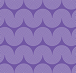 Fototapeta premium Abstract Wavy Stripes Optic Hypnotic Psychedelic Geometric Stripes Seamless Vector Pattern Trendy Fashion Colors Perfect for Allover Fabric Print or Wrapping Paper