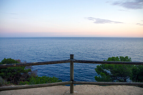 sunset over the sea