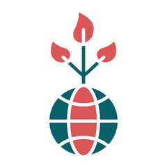 Eco Globe Icon Style