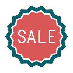 Sale Sticker Icon Style