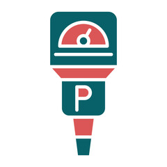Parking Meter Icon Style