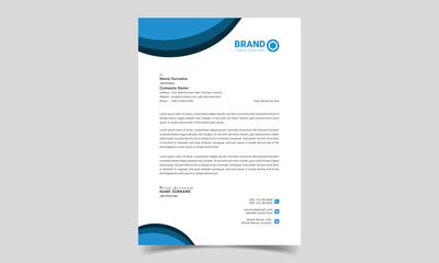 Corporate Letterhead Template Design