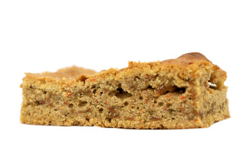 piece of homemade carrot cake