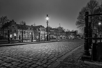Street view in the old city of 's-Hertogenbosch, the Netherlands.