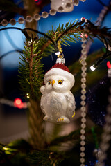 the Christmas tree ornament, bauble, small glass