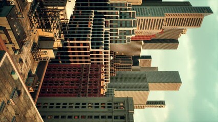 vertical New York City Manhattan aerial view - Powered by Adobe