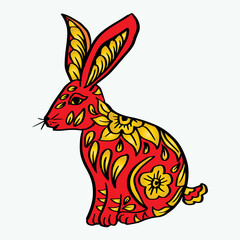 Chinese new year 2023 year of the rabbit zodiac sign 