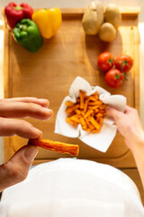 ORGANIC SWEET POTATOES FRIED