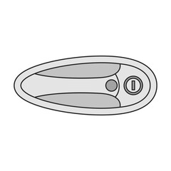 Door handle car vector icon.Color vector icon isolated on white background door handle car.