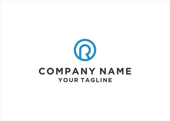 Obraz premium Initial Letter R Monogram Logo Design Vector