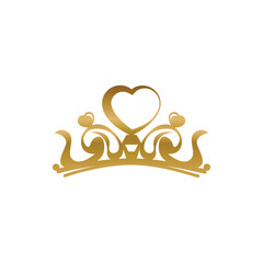 Gold jewelry tiara element design © Rizky