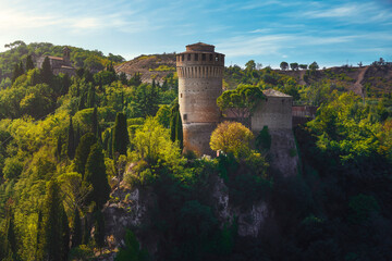 Brisighella Manfrediana medieval fortress. Emilia Romagna, Italy.