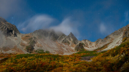 山岳と紅葉