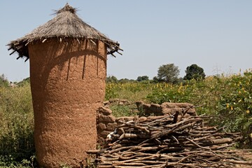 View of Niofoin village. Ivory Coast. Africa.