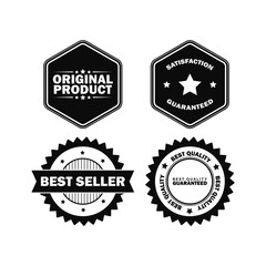 set of best seller label,original product label,guaranteed label,best quality label vintage