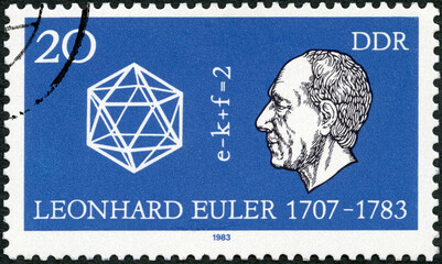 GERMANY - 1983: shows Leonhard Euler (1707-1783), mathematician, 1983