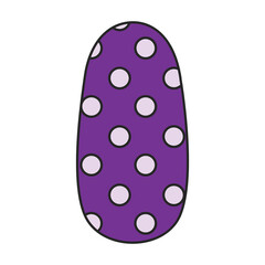 Nail of manicure vector icon.Color vector icon isolated on white background nail of manicure.